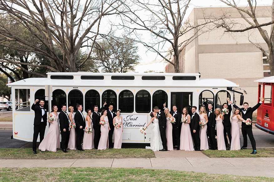 Wedding Limo and Trolley Bus Dallas, TX